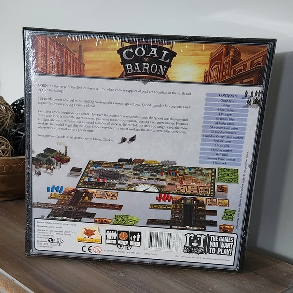 🎲🏭 Coal Baron Board Game Brand New, Factory Sealed! Perfect family game night - Picture 4 of 13